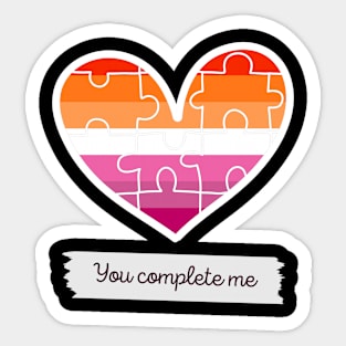 You complete me Sticker